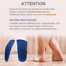 Load image into Gallery viewer, KeeMovin 3/4 High Arch Support Inserts for Women and Men