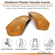 Load image into Gallery viewer, Plantar Fasciitis Inserts, Keemovin 3/4 Orthotic Inserts with High Arch Support Metatarsal Pad